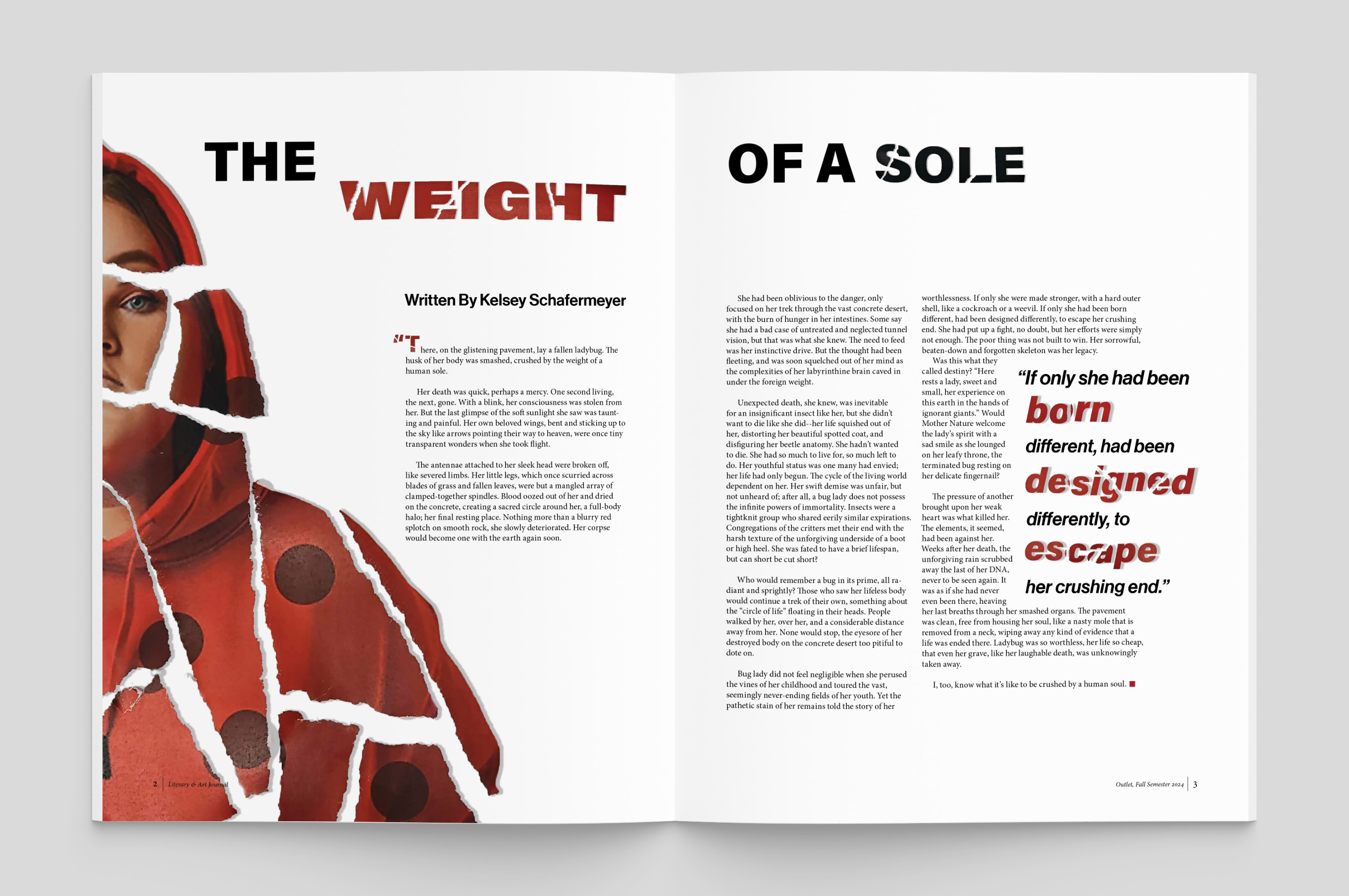 The Weight of a Sole Mockup